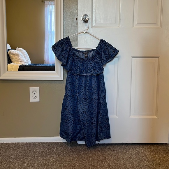 chelsea and theodore blue dress Joseph Bellan Cotton Sateen Dress - Size 40 - Blue